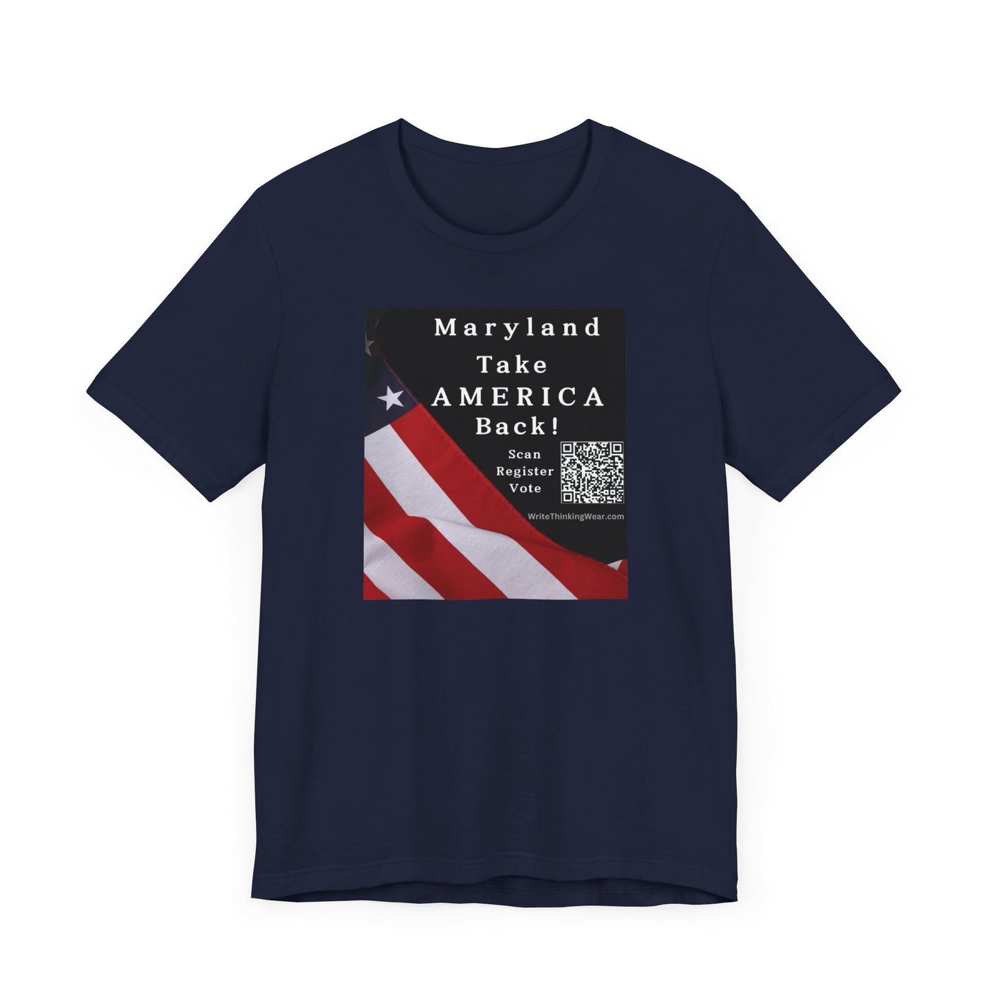 Michigan - Take America Back! Scan Register Vote -T-shirt