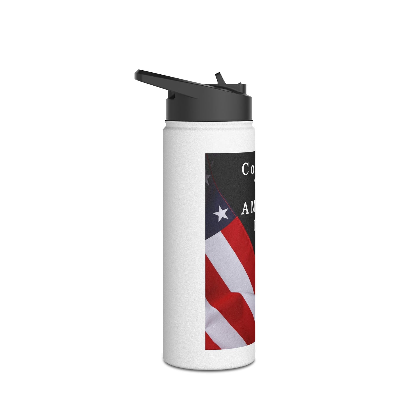 Colorado Take America Back! Scan Register Vote Stainless Steel Water Bottle, Standard Lid