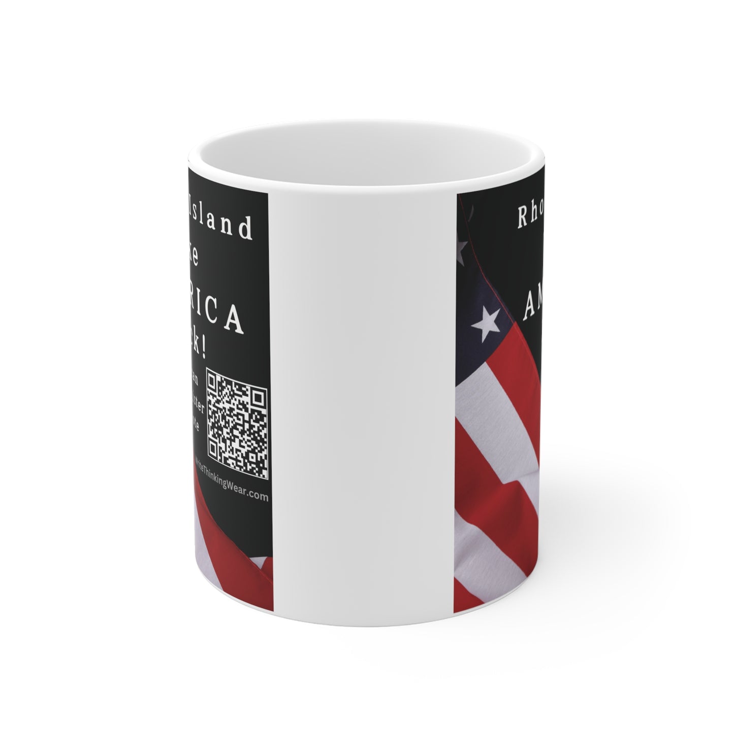 Rhode Island Take America Back! Scan Register Vote Mug