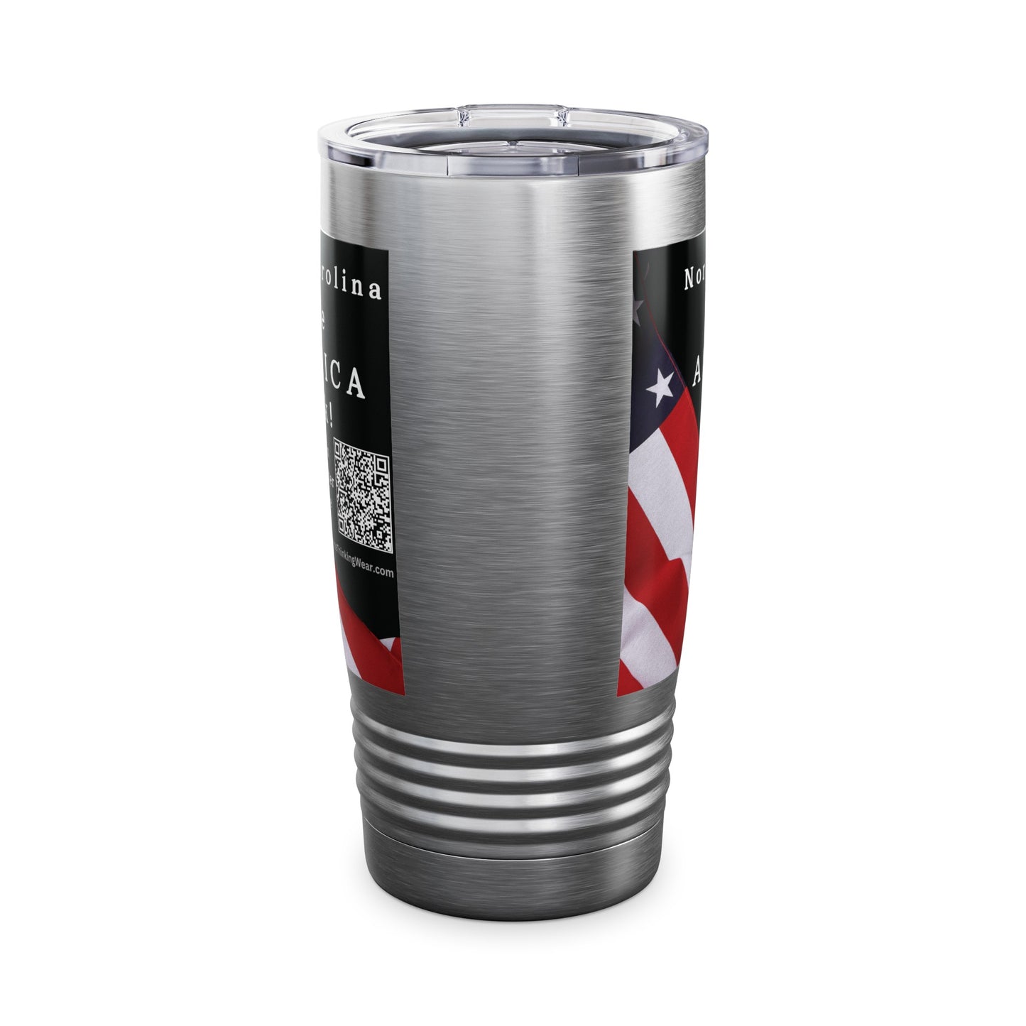 North Carolina Take America Back! Scan Register Vote Ringneck Tumbler, 20oz