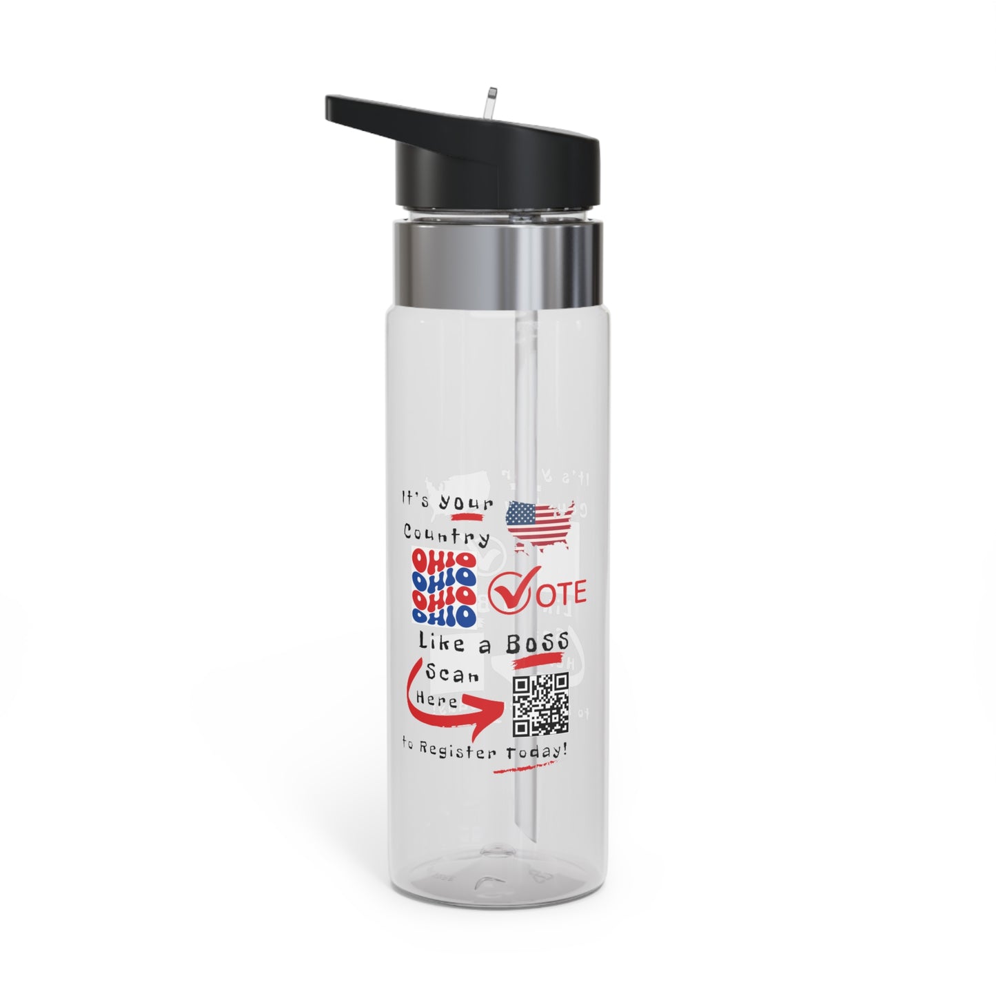 Ohio Vote Like a Boss!! Kensington Tritan™ Sport Bottle, 20oz