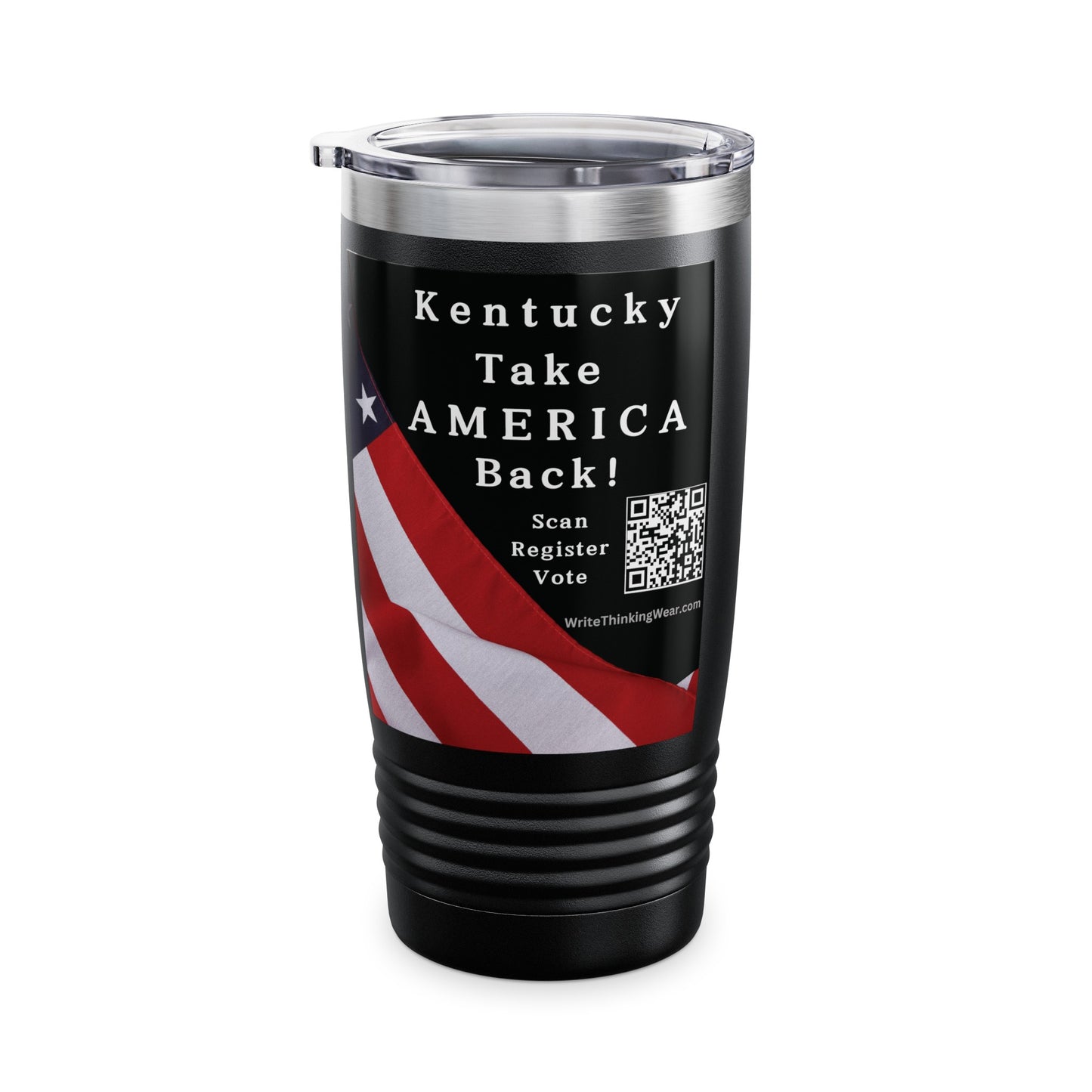 Kentucky Take America Back! Scan Register Vote Ringneck Tumbler, 20oz