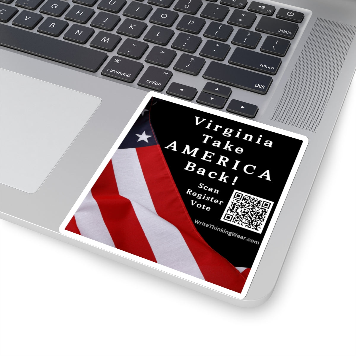 Virginia - Take America Back! With Scan Register Vote Stickers