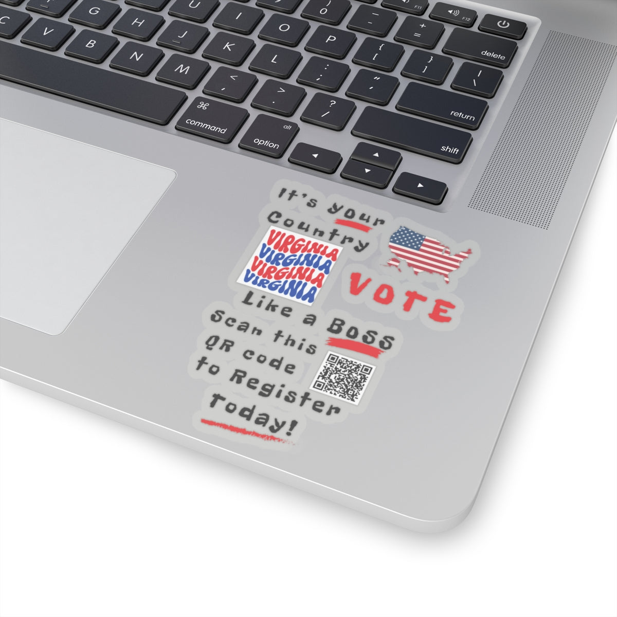 Vote Like a Boss Virginia Kiss-Cut Stickers