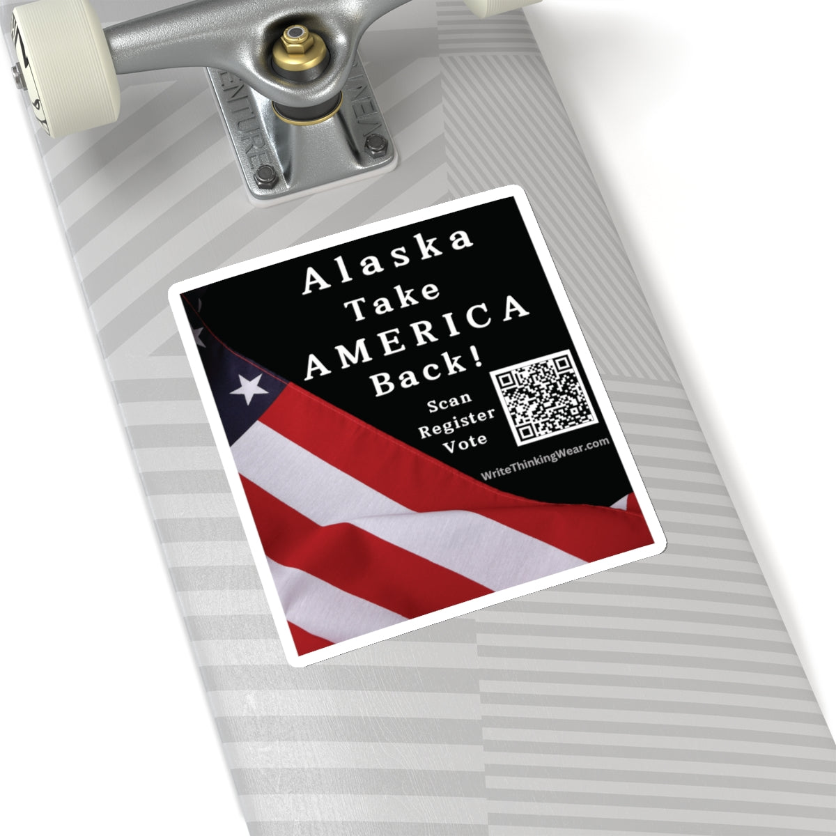 Alaska - Take America Back! With Scan Register Vote Stickers