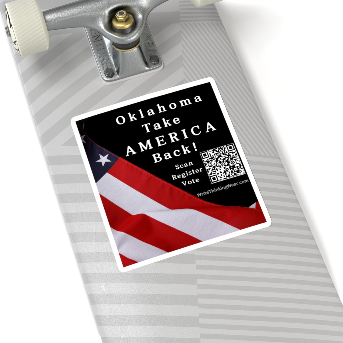 Oklahoma - Take America Back! With Scan Register Vote Stickers