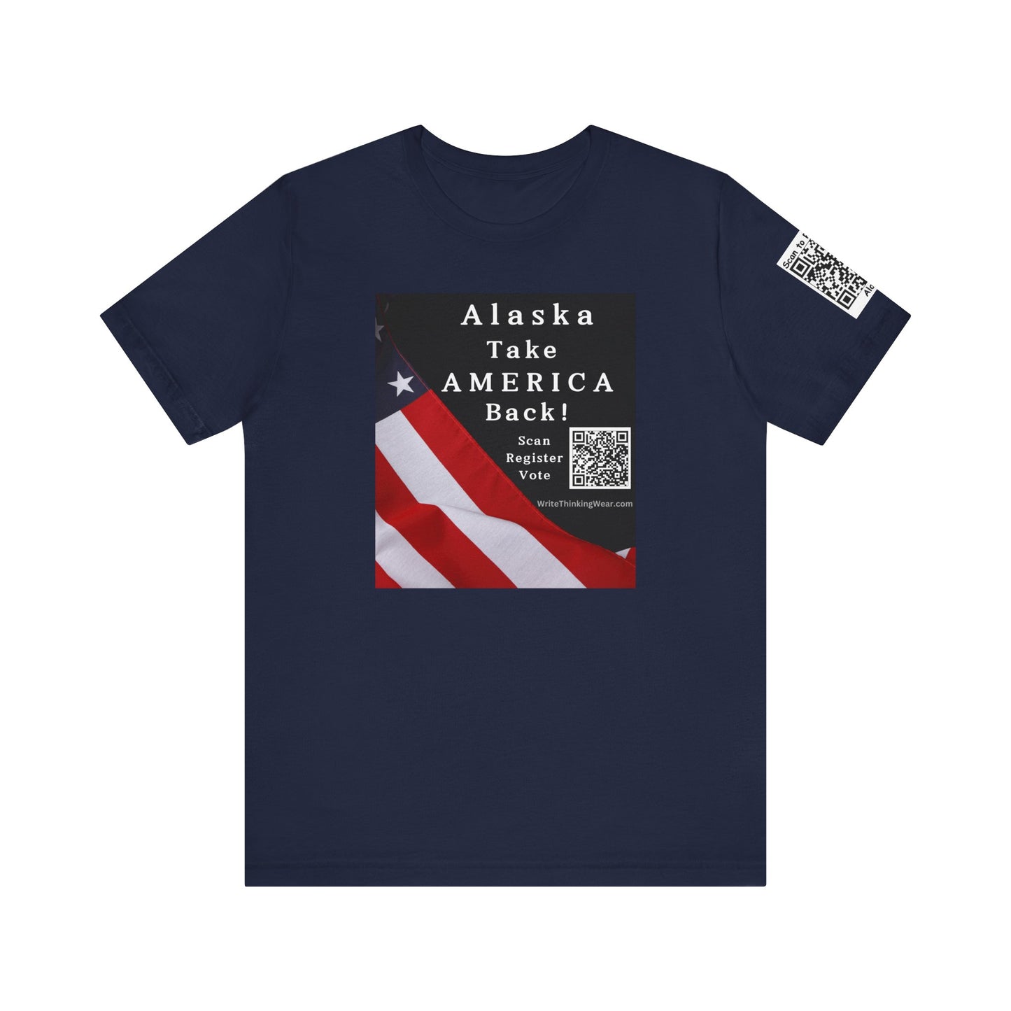 Alaska Take America Back! Scan Register Vote With Sleeve QR