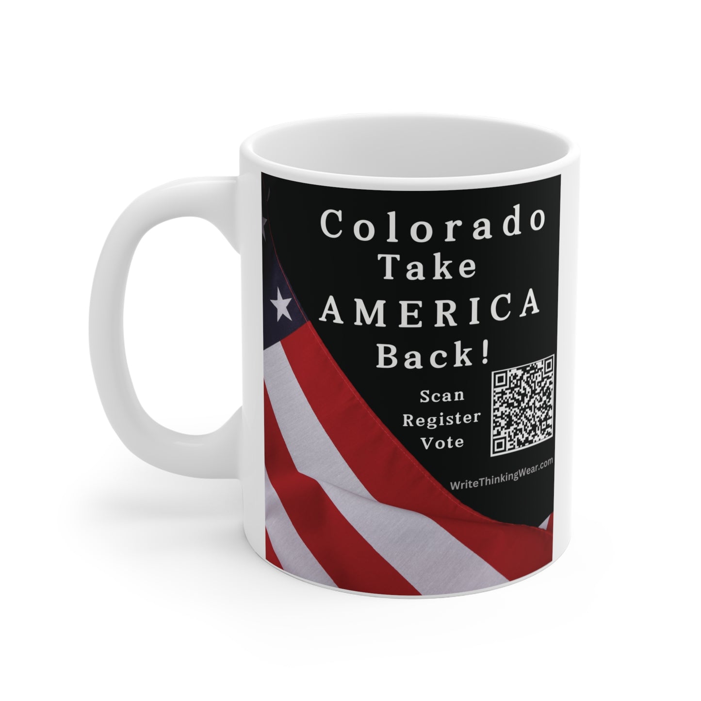 Colorado Take America Back! Scan Register Vote Mug