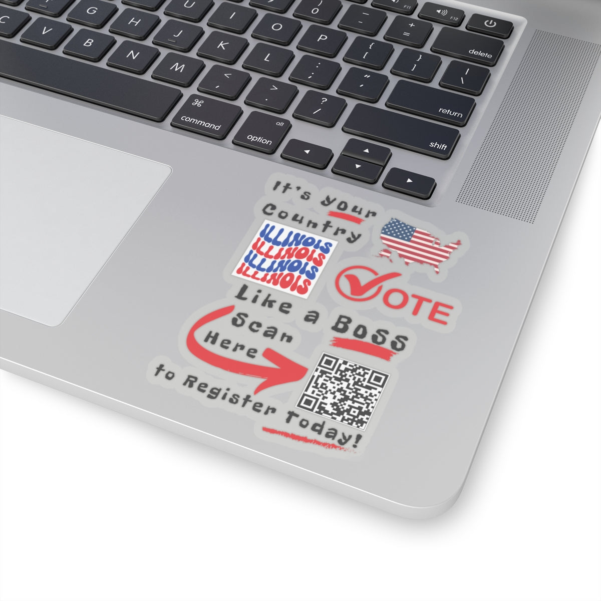 Illinois Vote Like a Boss! Kiss-Cut Stickers