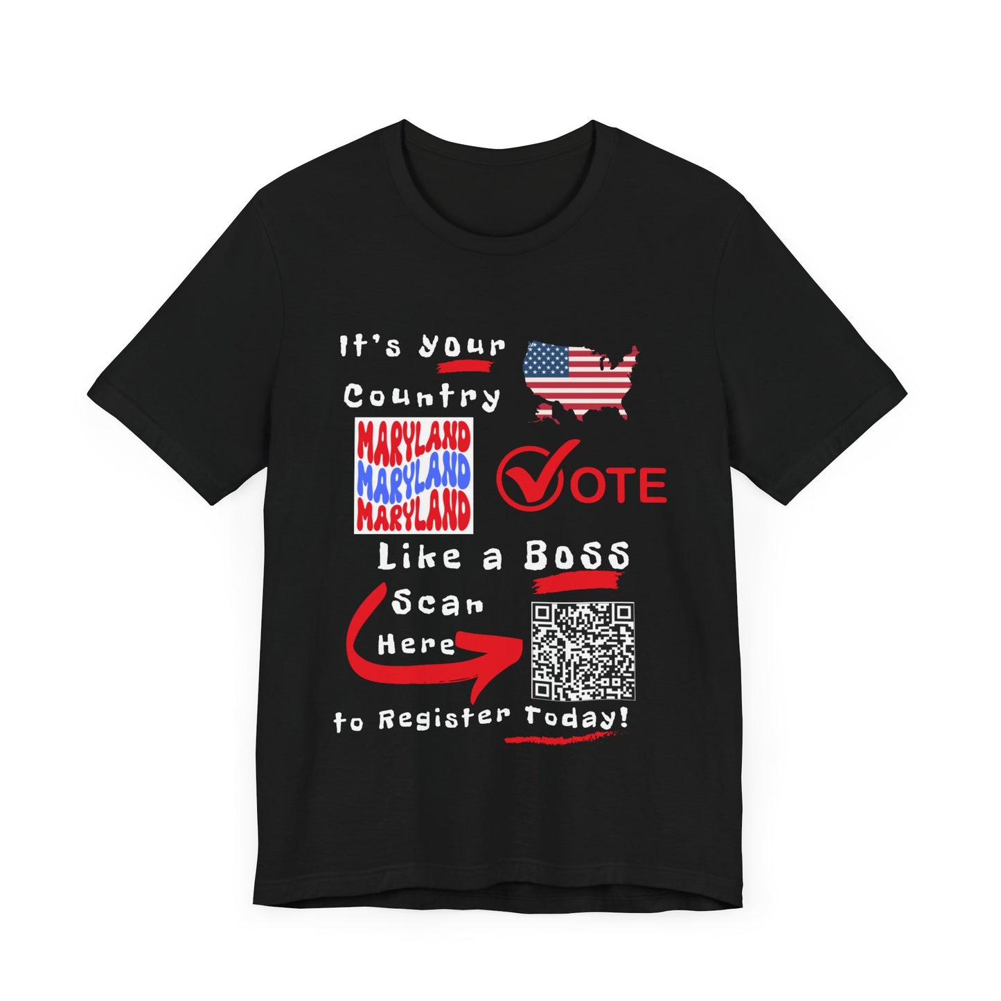 Maryland Vote Like a Boss! Red White 'n Blue