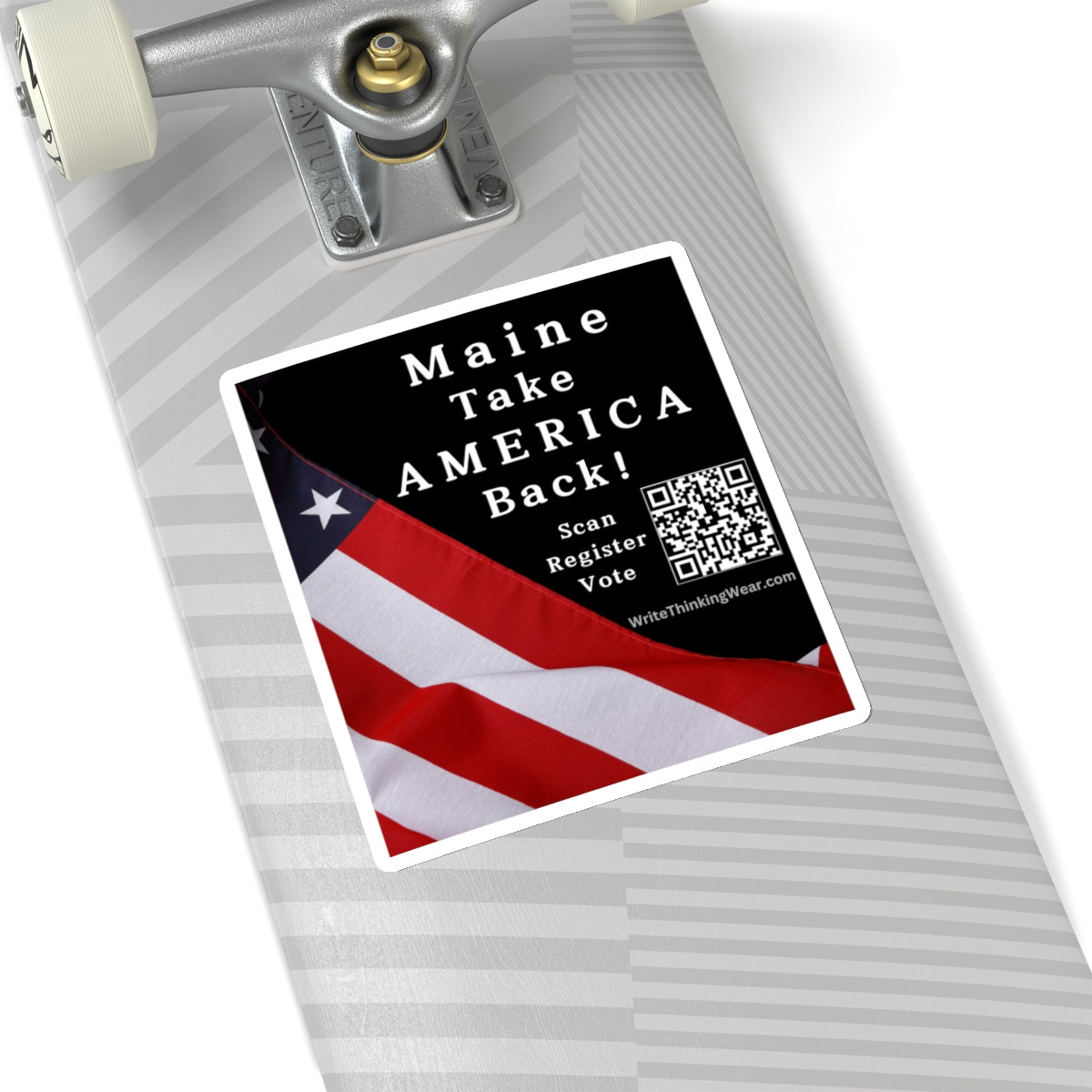 Maine - Take America Back! With Scan Register Vote Stickers