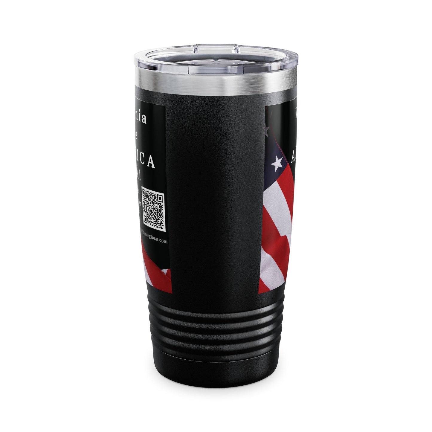 Virginia Take America Back! Scan Register Vote Ringneck Tumbler, 20oz