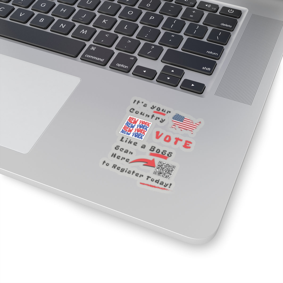 Vote Like a Boss New York Kiss-Cut Stickers