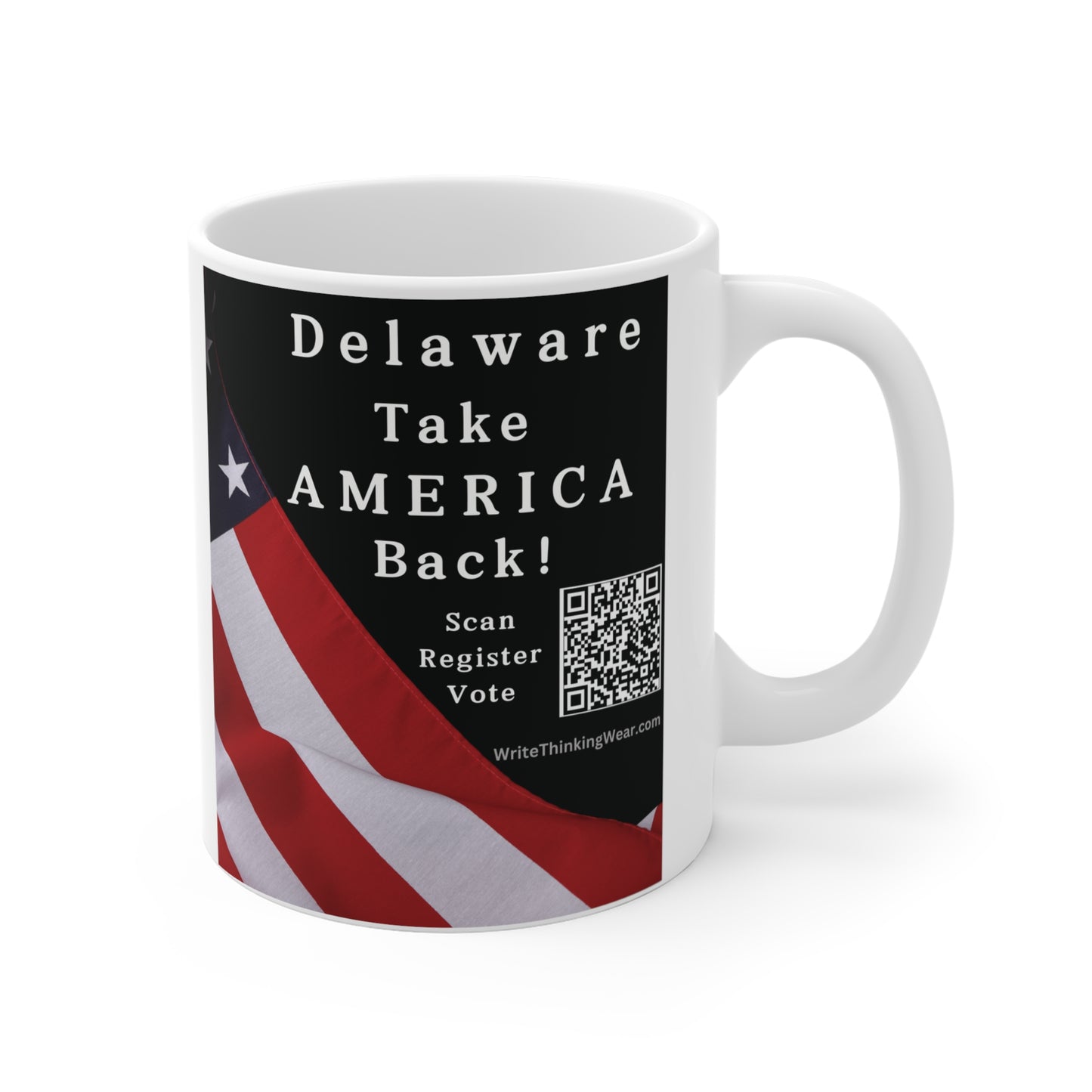 Delaware Take America Back! Scan Register Vote Mug