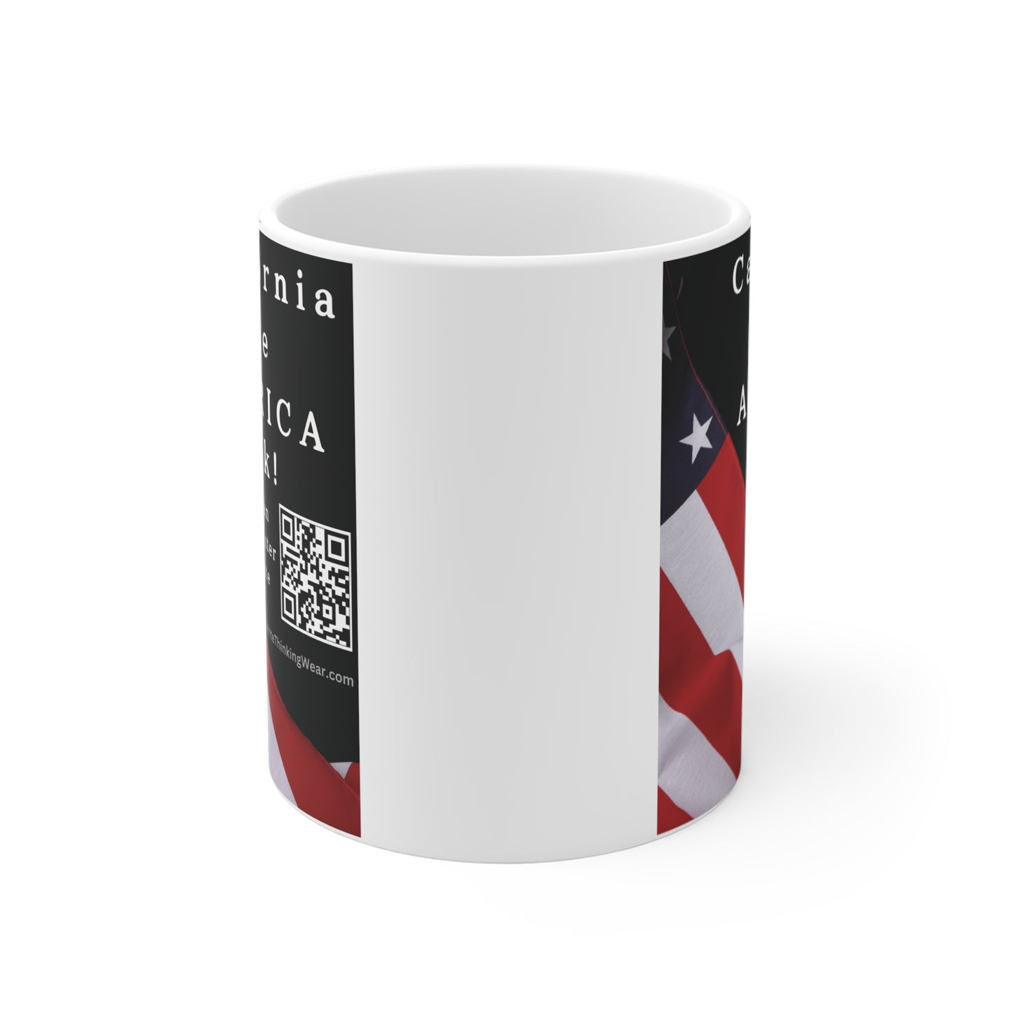 California Take America Back! Scan Register Vote Mug