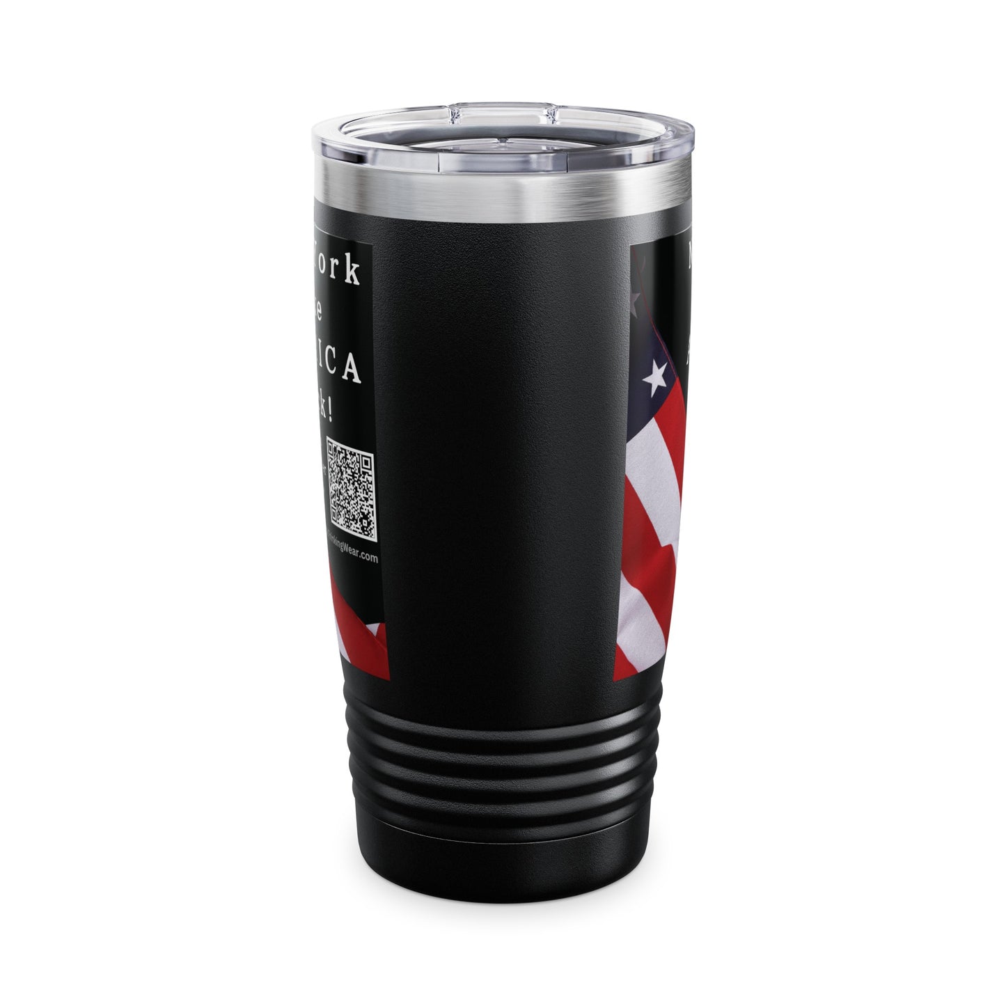 New York Take America Back! Scan Register Vote Ringneck Tumbler, 20oz