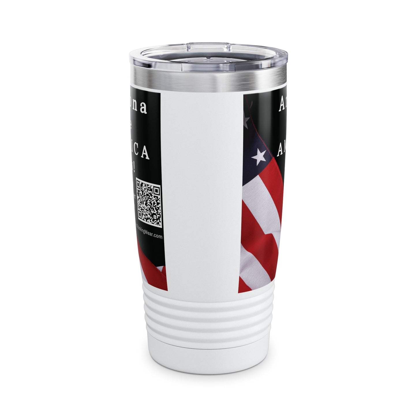 Arizona Take America Back! Scan Register Vote Ringneck Tumbler, 20oz