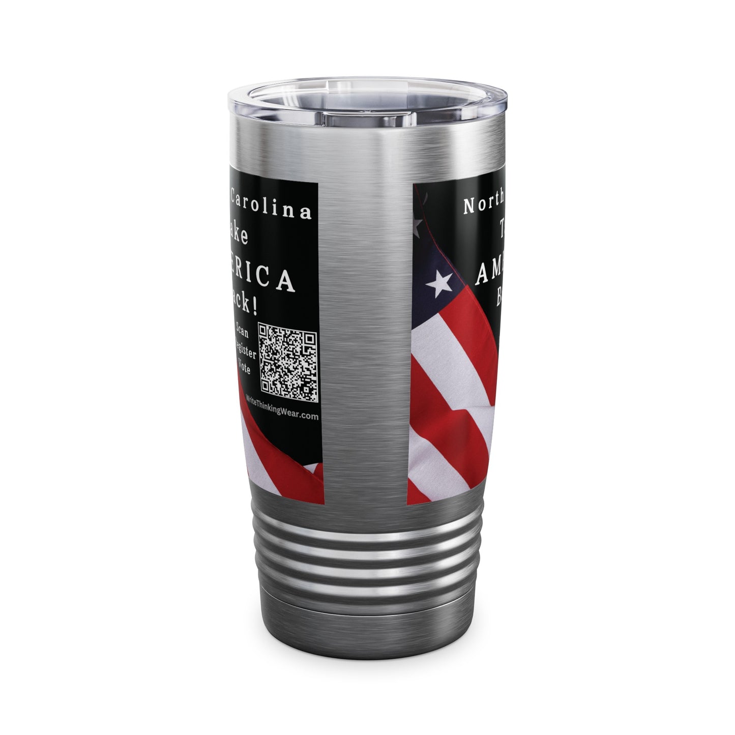 North Carolina Take America Back! Scan Register Vote Ringneck Tumbler, 20oz