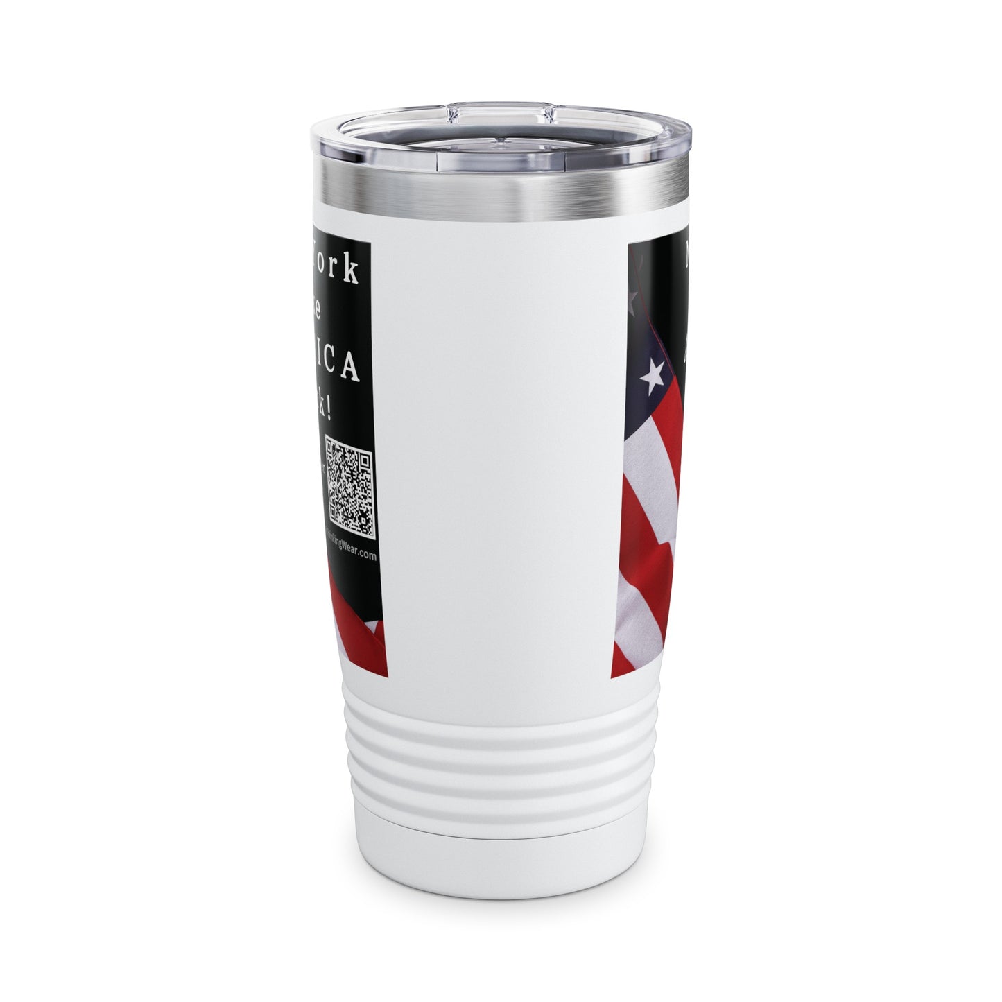 New York Take America Back! Scan Register Vote Ringneck Tumbler, 20oz