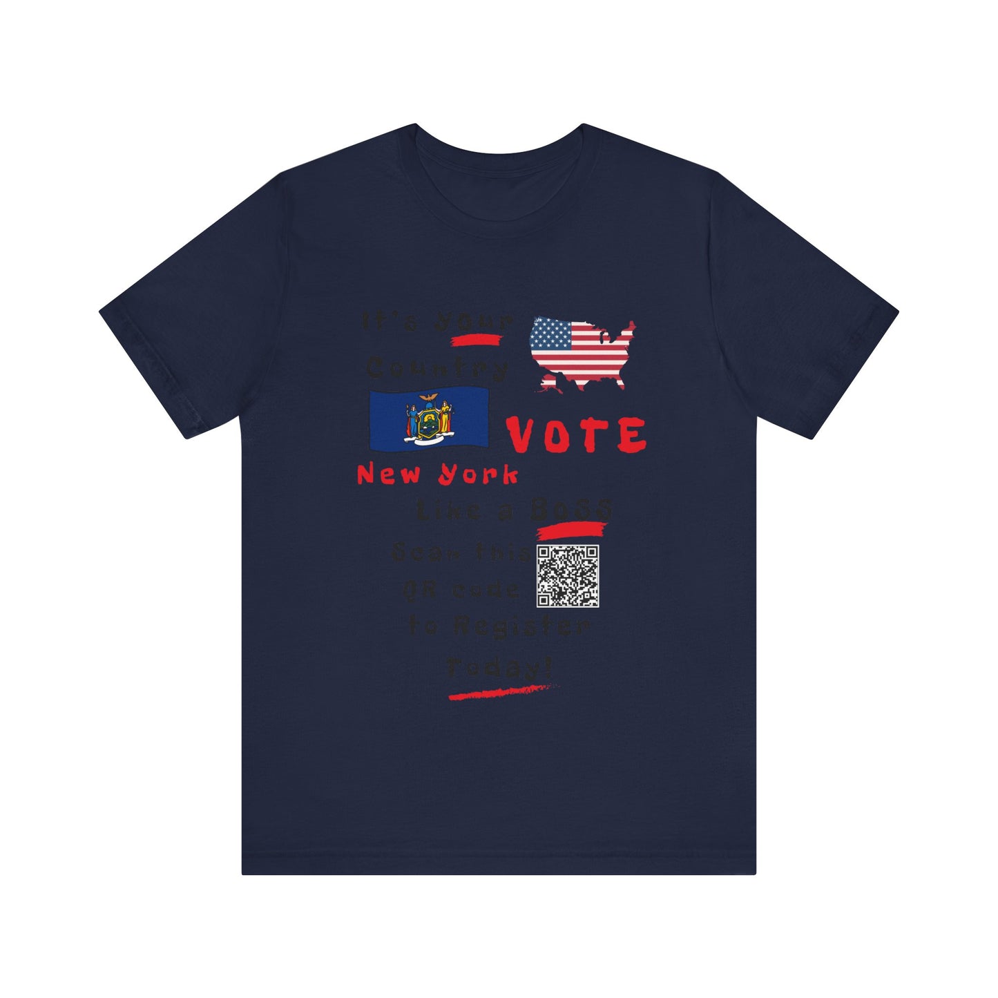 Vote Like a Boss New York!  NY Flag Version