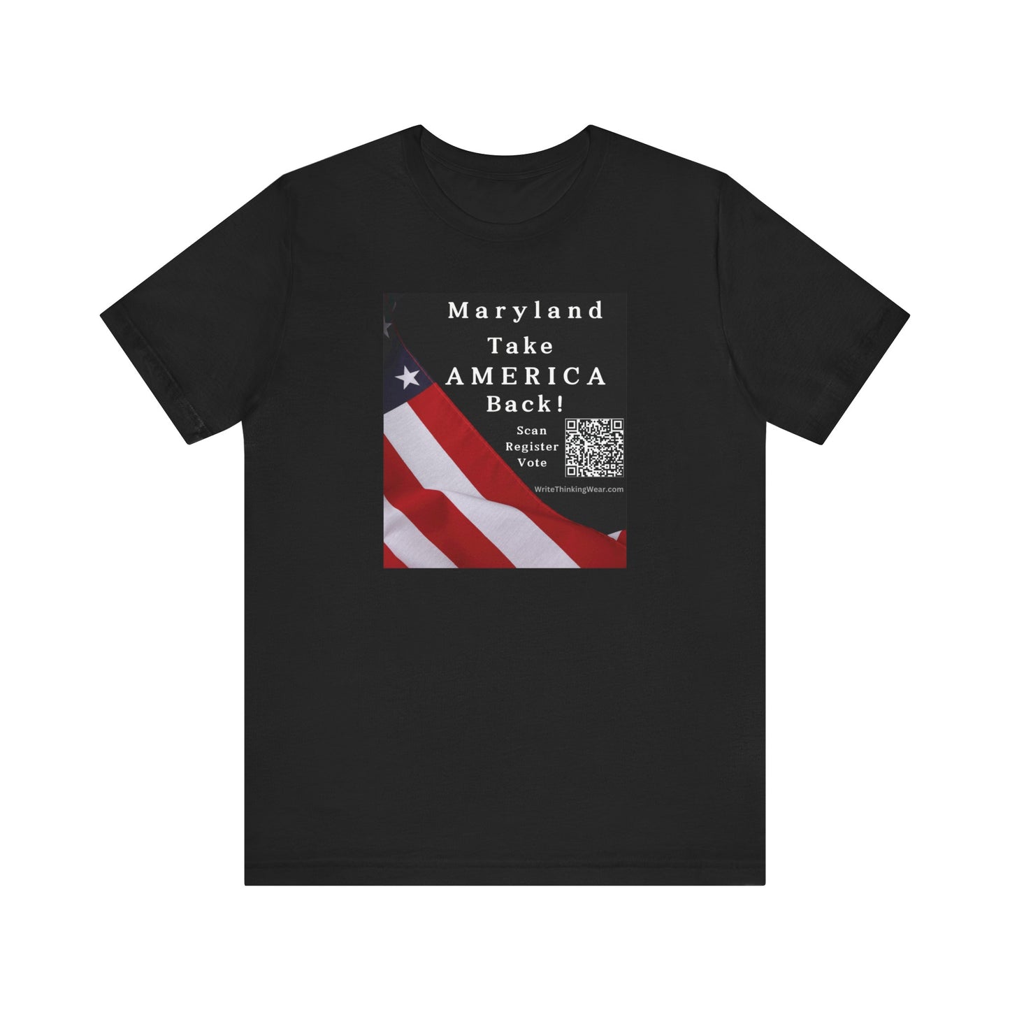 Michigan - Take America Back! Scan Register Vote -T-shirt