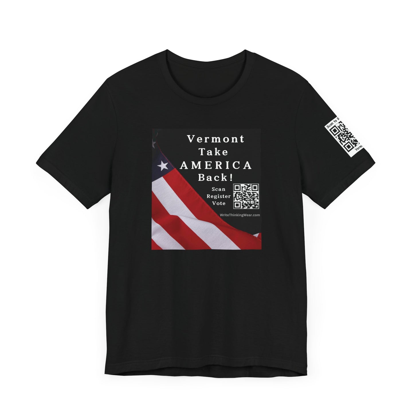 Vermont Take America Back! Scan Register Vote With Sleeve QR