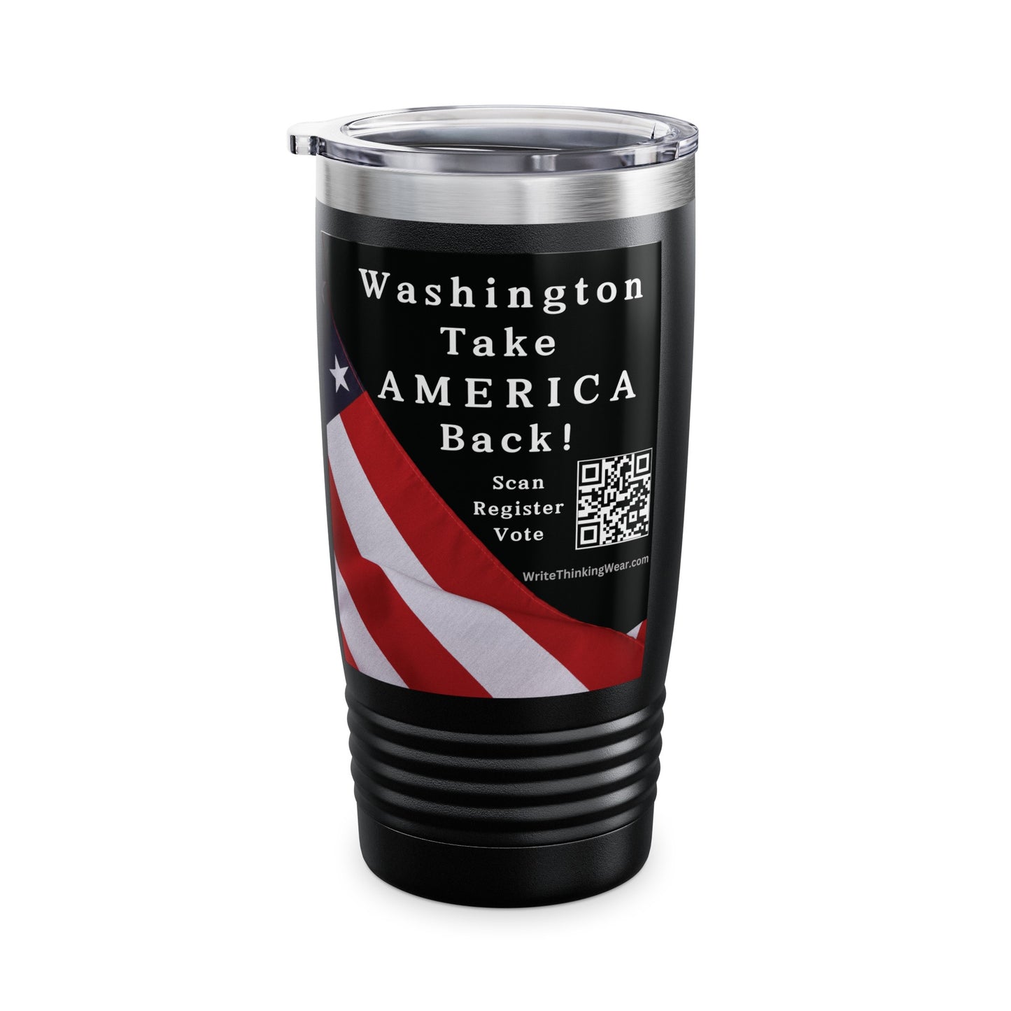 Washington Take America Back! Scan Register Vote Ringneck Tumbler, 20oz