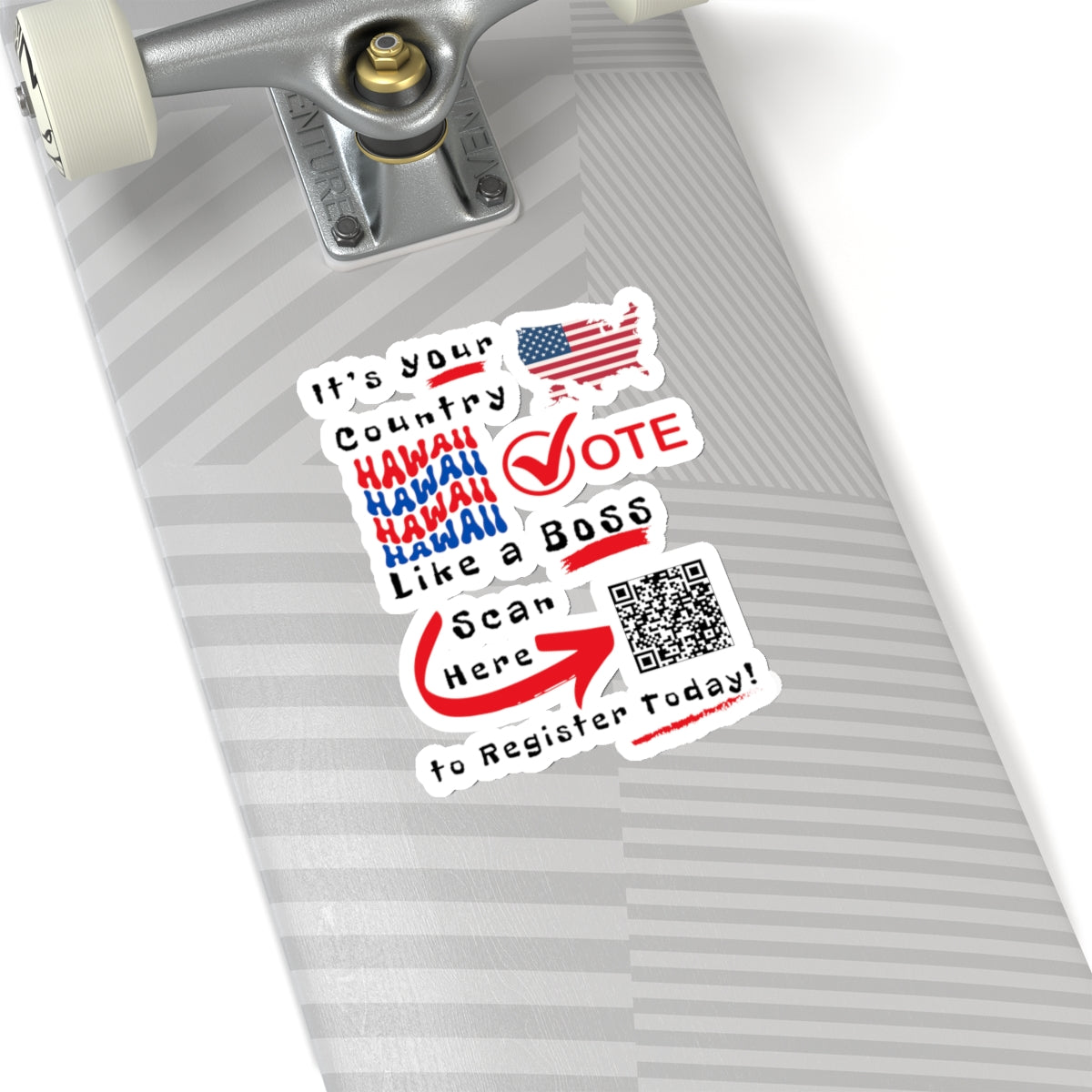 Hawaii Vote Like a Boss! Kiss-Cut Stickers