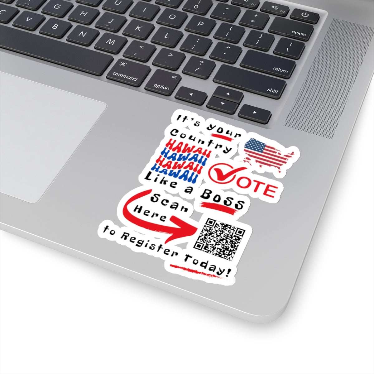 Hawaii Vote Like a Boss! Kiss-Cut Stickers