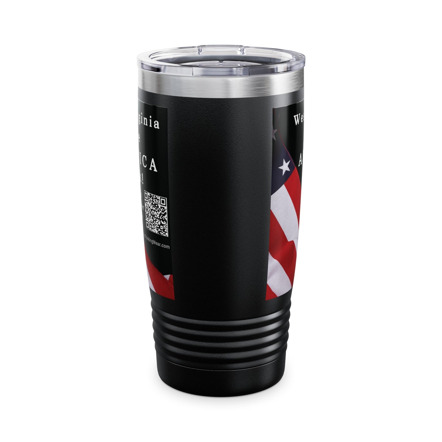 West Virginia Take America Back! Scan Register Vote Ringneck Tumbler, 20oz