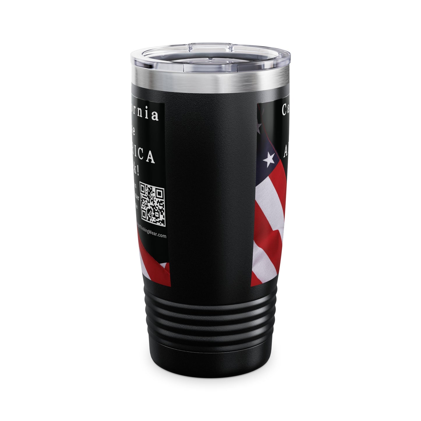 California Take America Back! Scan Register Vote Ringneck Tumbler, 20oz