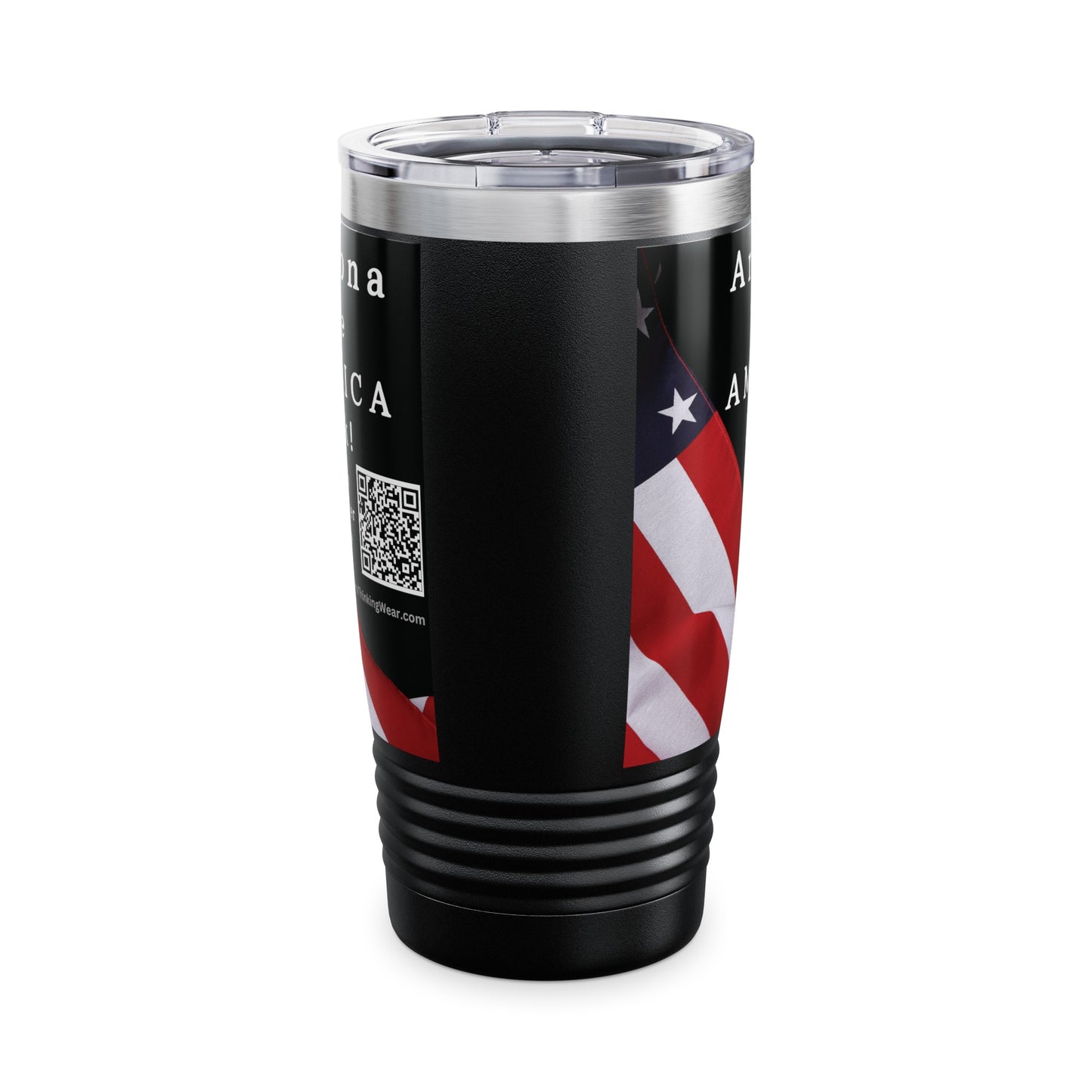 Arizona Take America Back! Scan Register Vote Ringneck Tumbler, 20oz