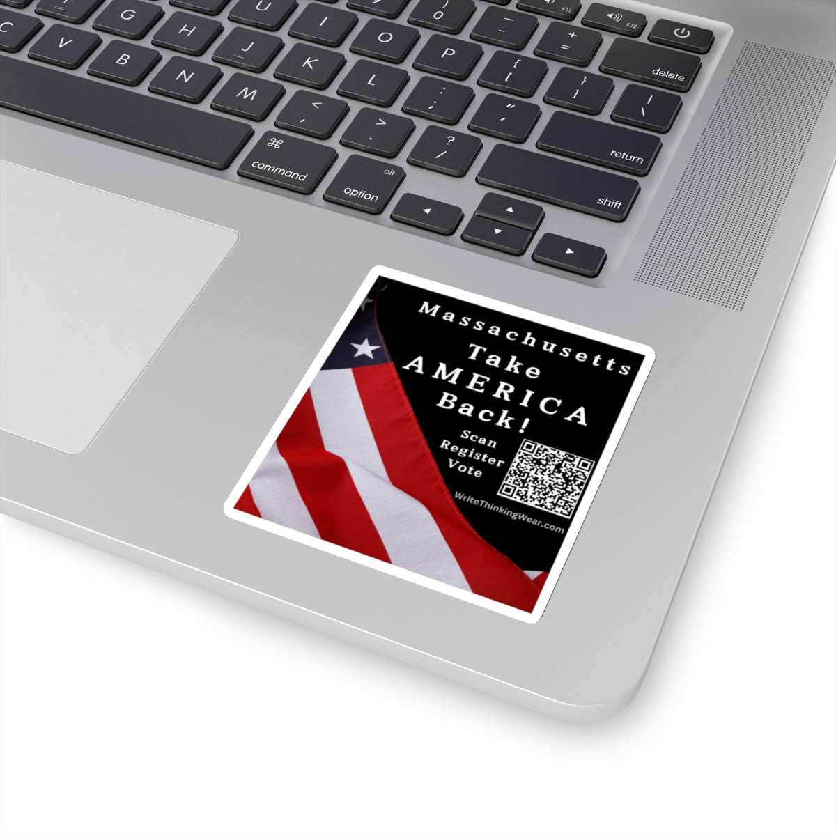 Massachusetts - Take America Back! With Scan Register Vote Stickers