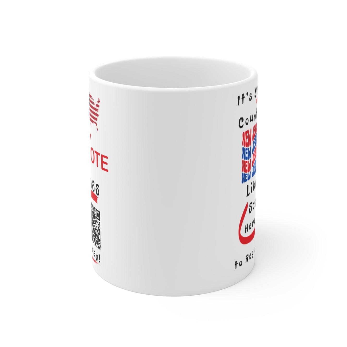 New Jersey Vote Like a Boss! Mug 11oz - White