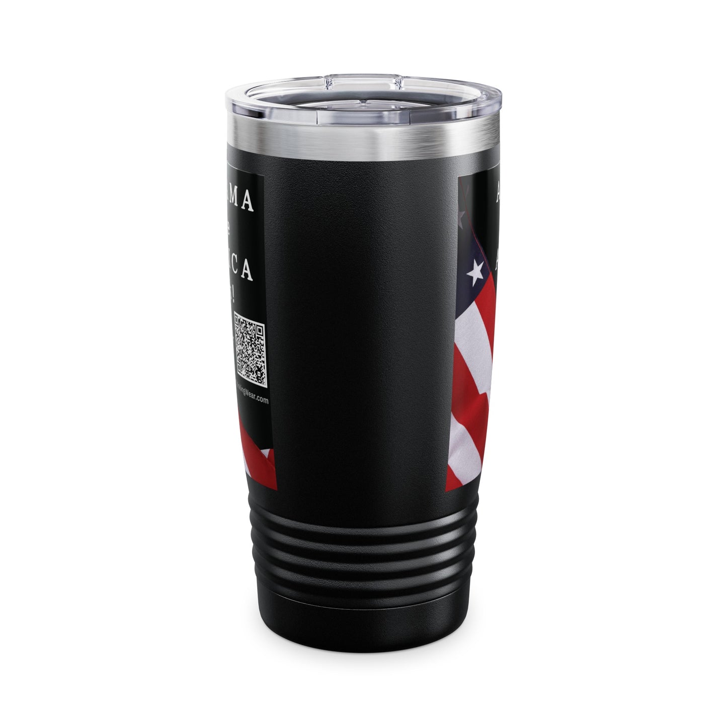 Alabama Take America Back! Scan Register Vote Ringneck Tumbler, 20oz