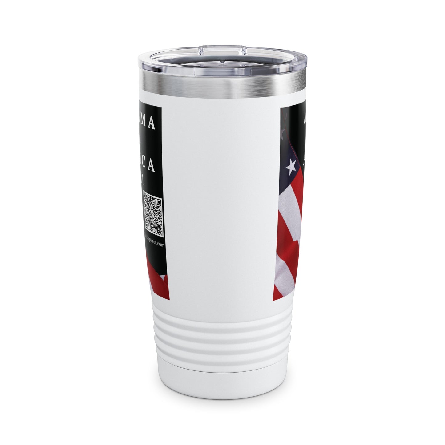 Alabama Take America Back! Scan Register Vote Ringneck Tumbler, 20oz