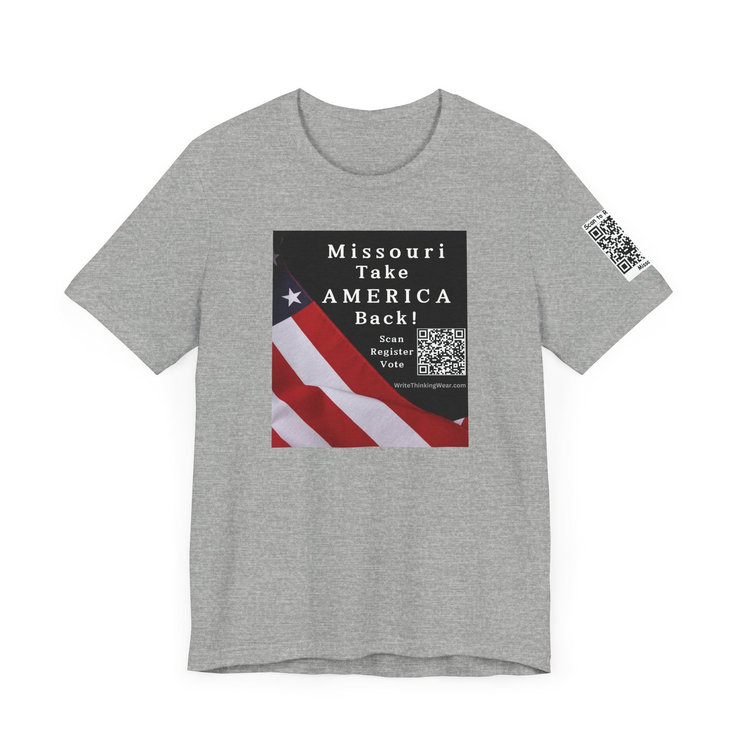 Missouri Take America Back! Scan Register Vote With Sleeve QR