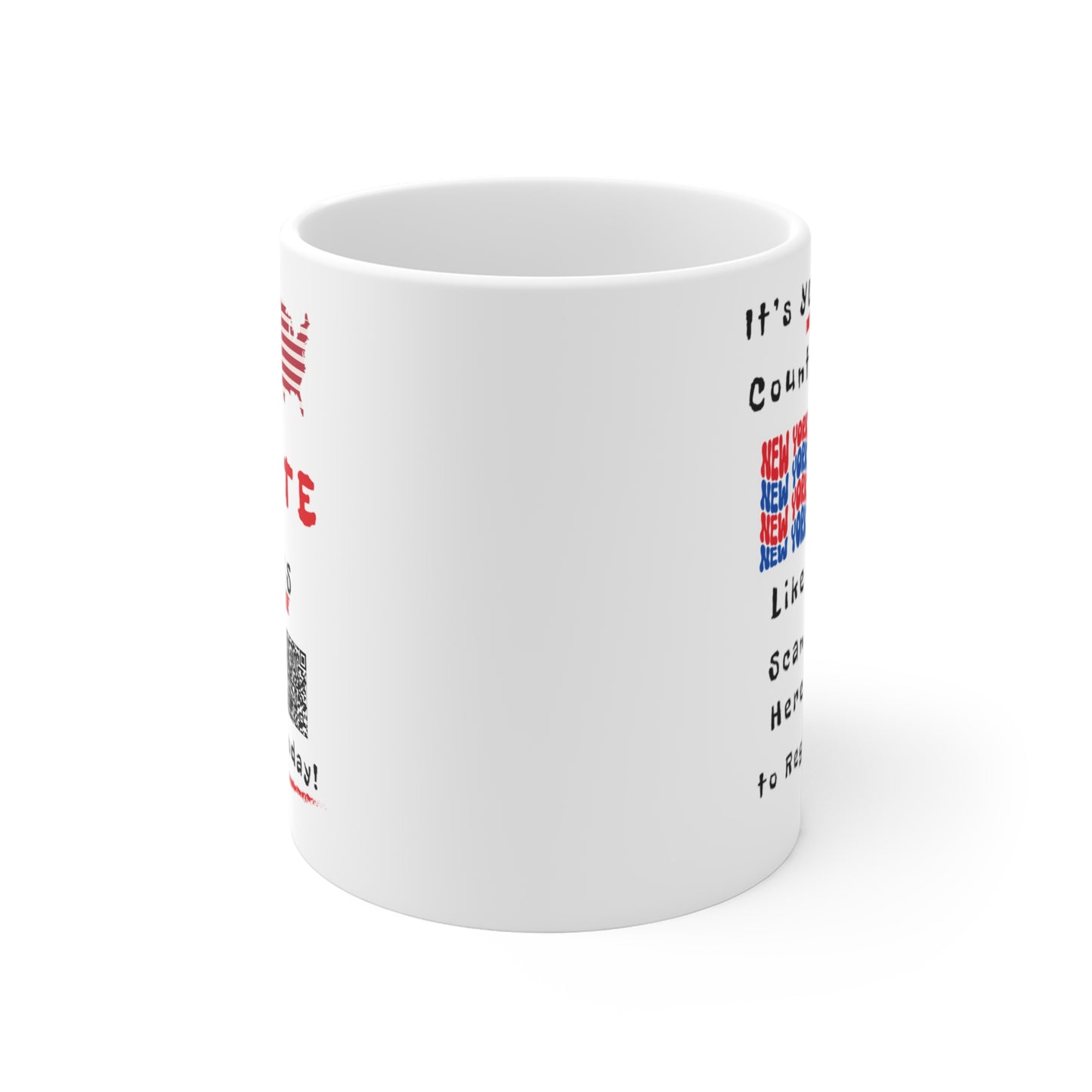 Vote Like a Boss New York Mug 11oz