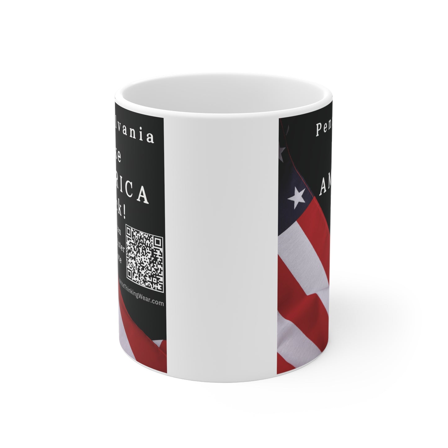 Pennsylvania Take America Back! Scan Register Vote Mug