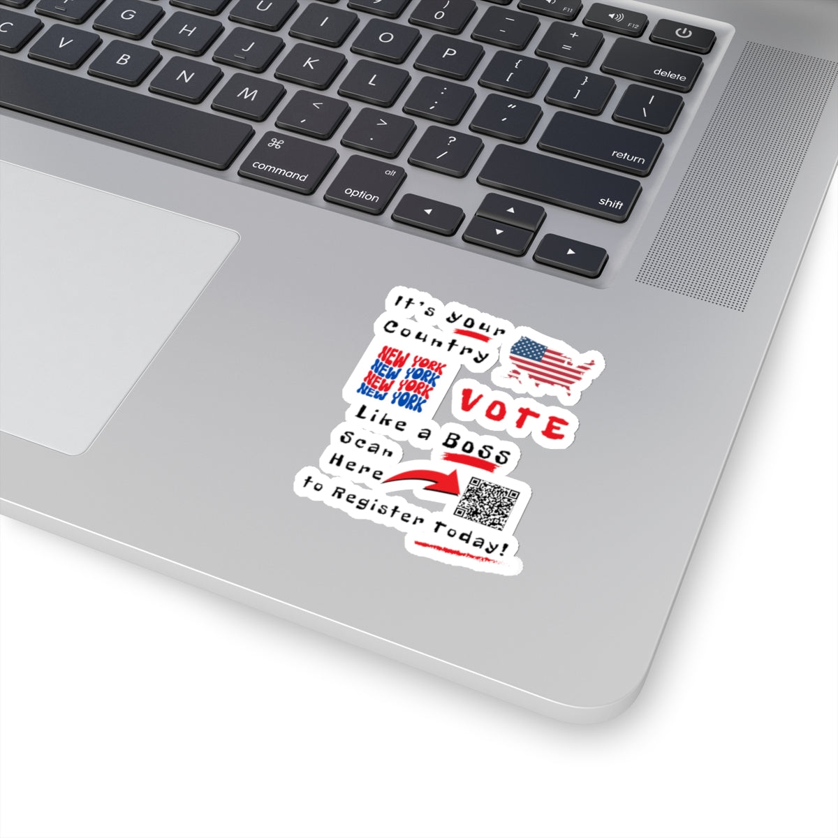 Vote Like a Boss New York Kiss-Cut Stickers