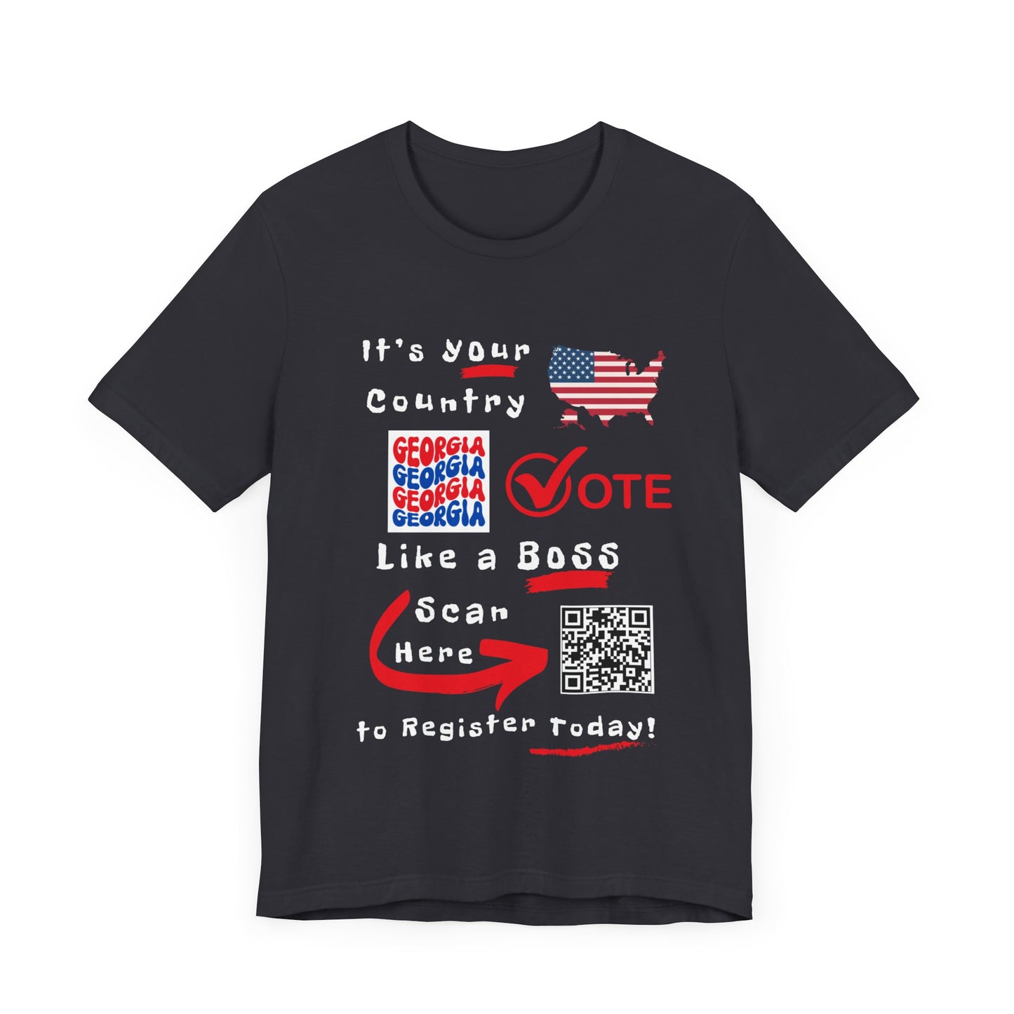 Georgia Vote Like a Boss! Red White 'n Blue