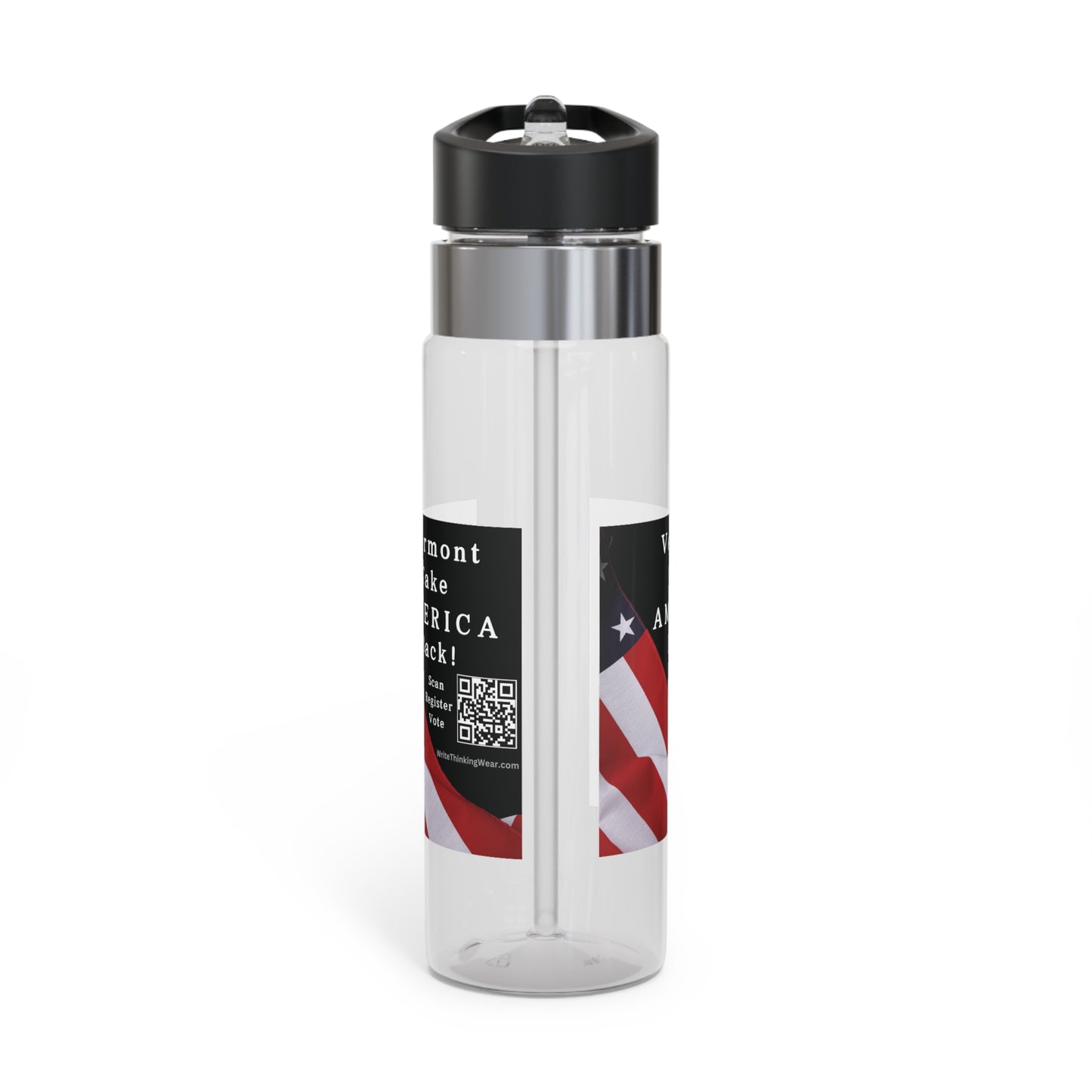 Vermont Take America Back! Scan Register Vote! Kensington Tritan™ Sport Bottle, 20oz