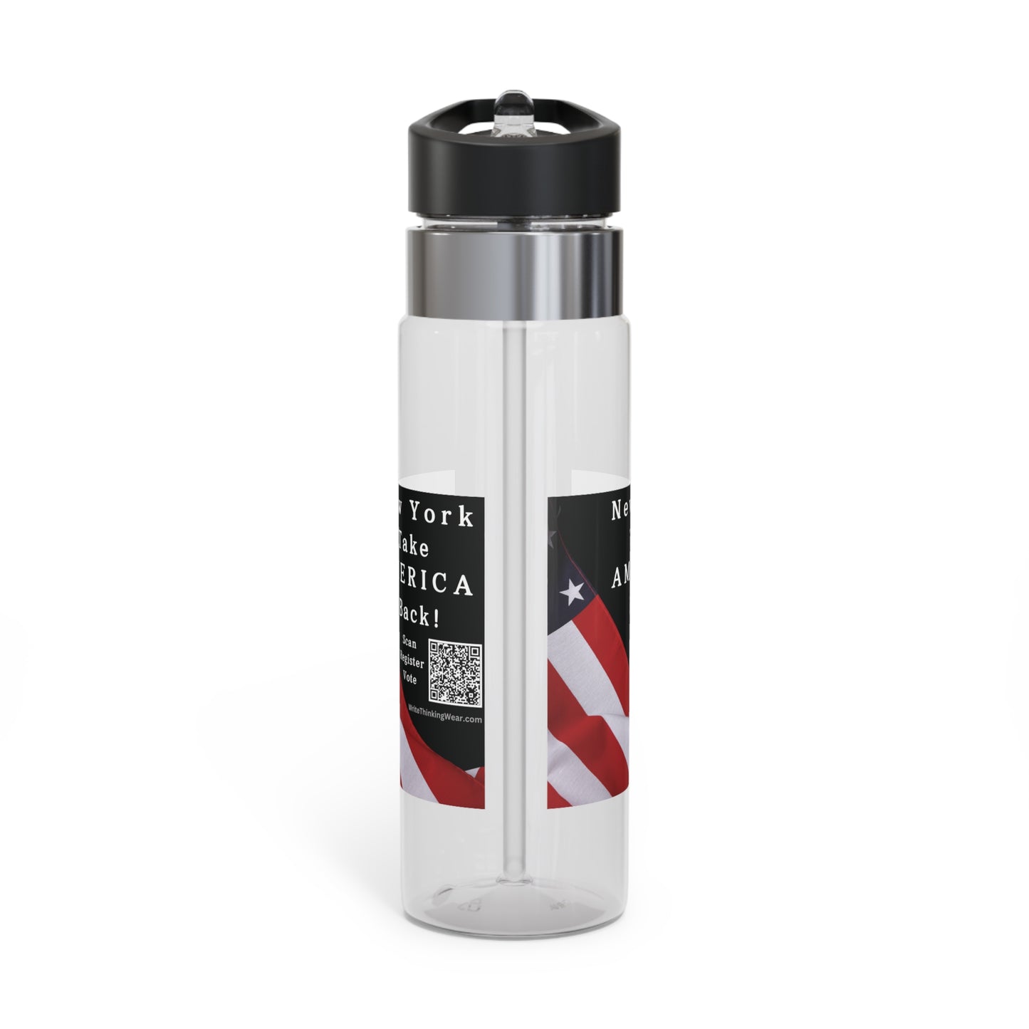 New York Take America Back! Scan Register Vote! Kensington Tritan™ Sport Bottle, 20oz