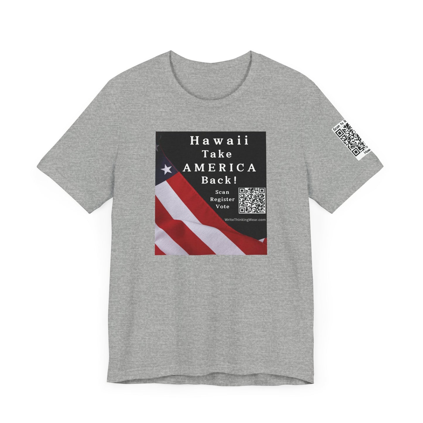 Hawaii Take America Back! Scan Register Vote With Sleeve QR