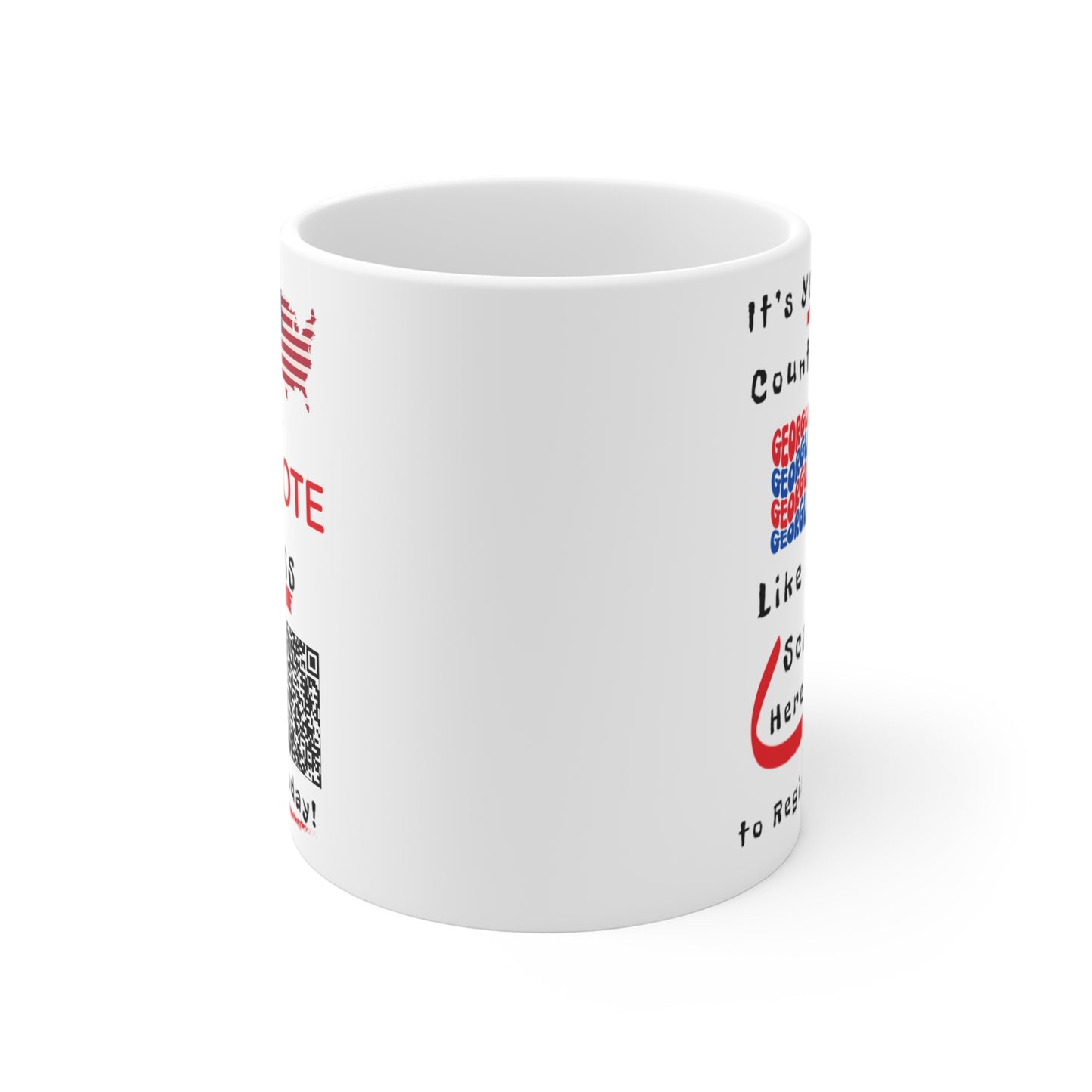 Georgia Vote Like a Boss! Mug 11oz - White