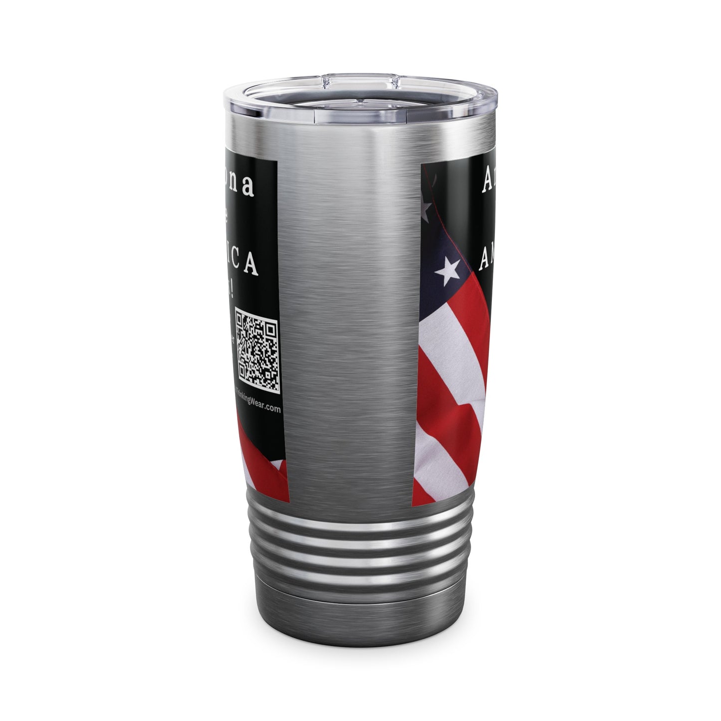 Arizona Take America Back! Scan Register Vote Ringneck Tumbler, 20oz