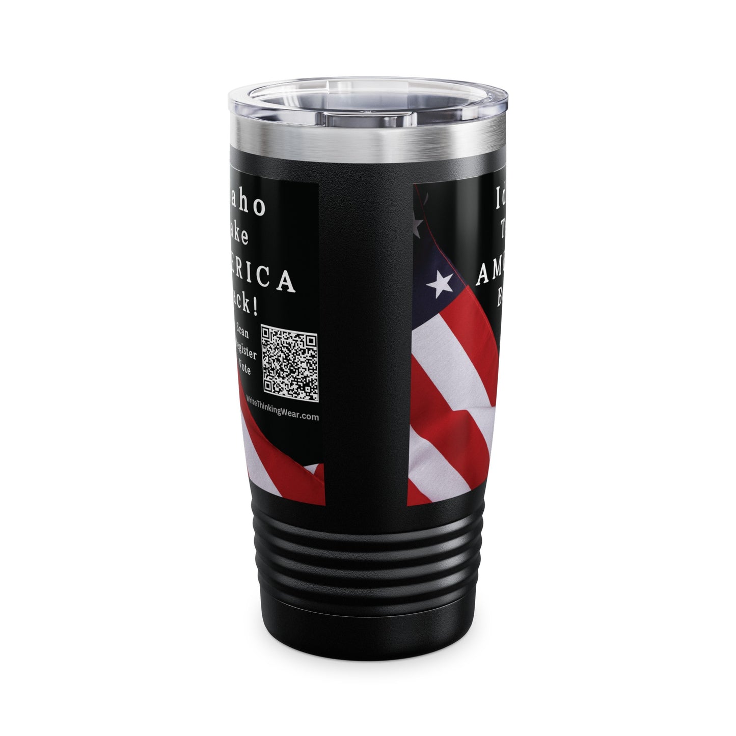 Idaho Take America Back! Scan Register Vote Ringneck Tumbler, 20oz