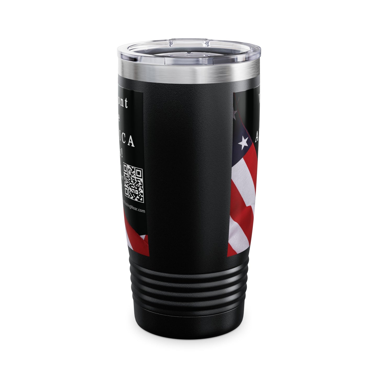 Vermont Take America Back! Scan Register Vote Ringneck Tumbler, 20oz