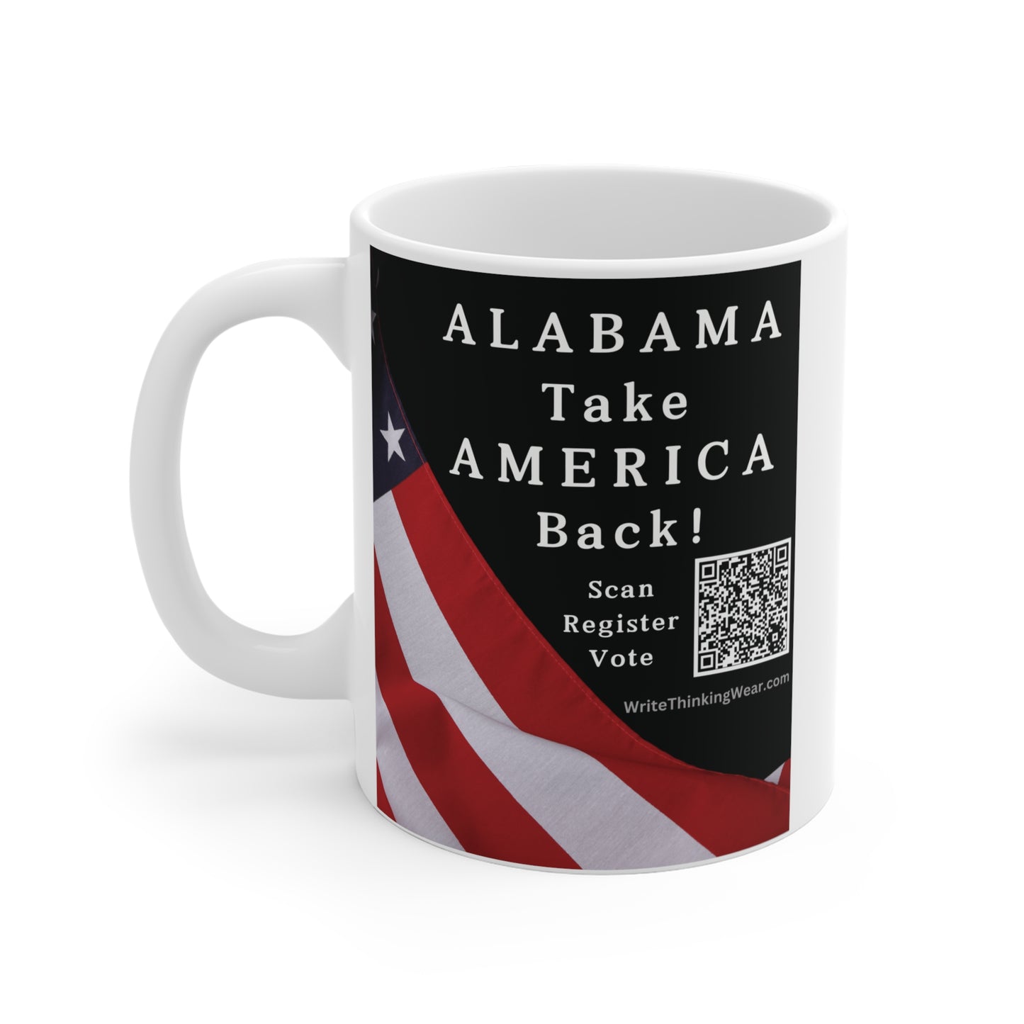 Alabama Take America Back! Scan Register Vote Mug