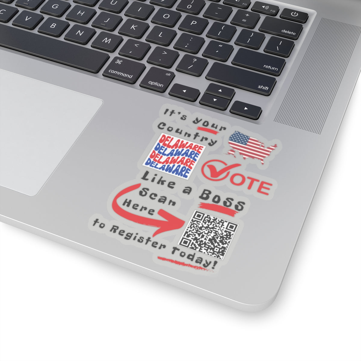 Delaware Vote Like a Boss! Kiss-Cut Stickers